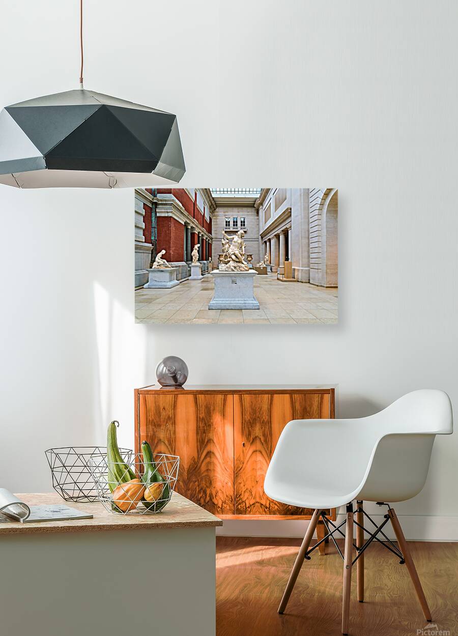 The sculpture of Andromeda and the sea monster stands in the Met Reproduction