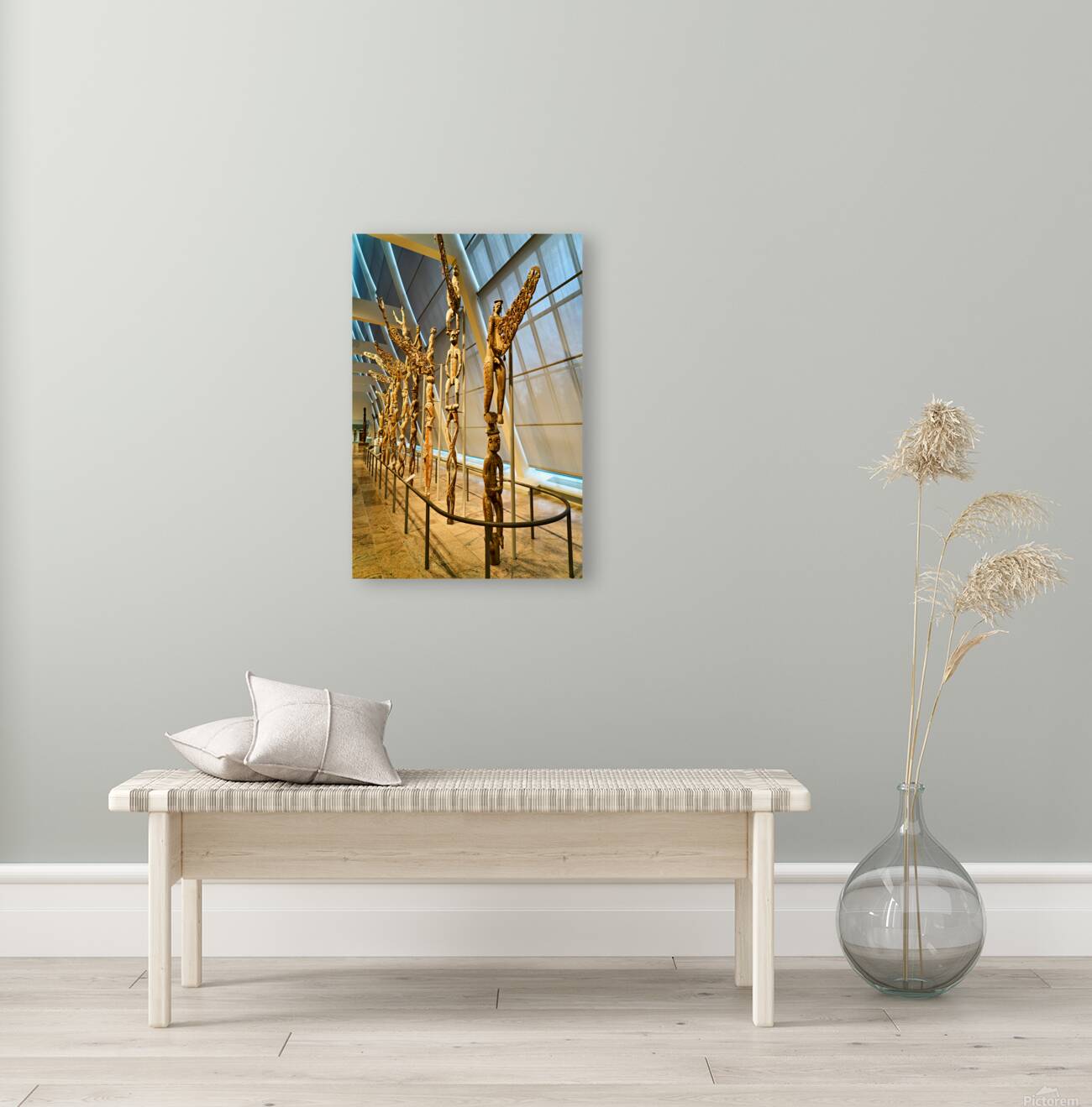 Oceanic art displayed at Metropolitan Museum of Art in New York Reproduction