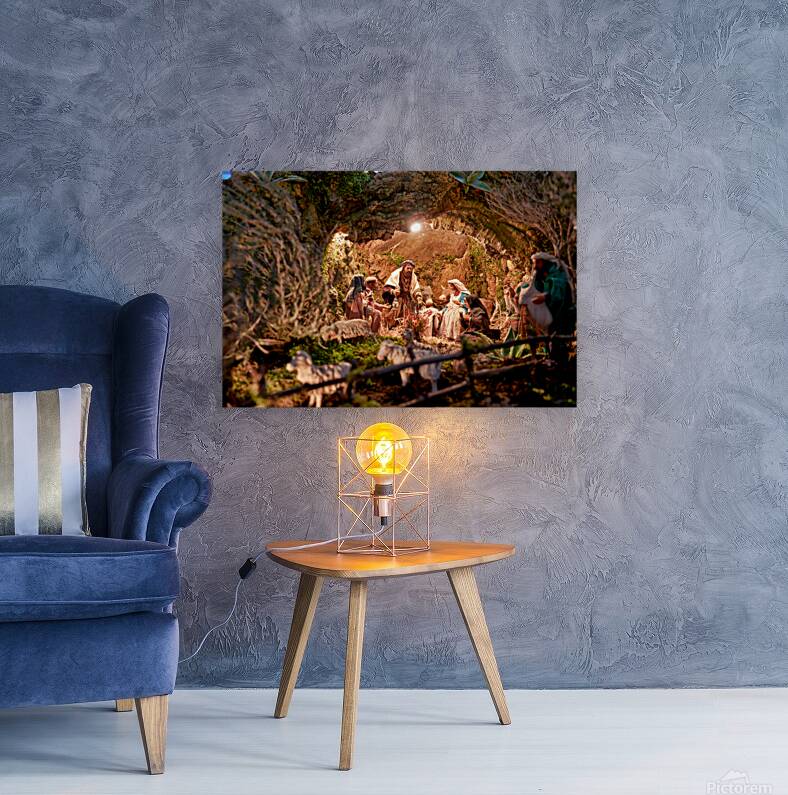 Christmas nativity scene in Caltagirone Sicily Italy Reproduction