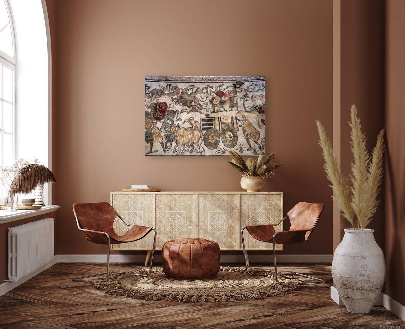 Mosaics of daily life at Villa Romana del Casale Sicily Reproduction