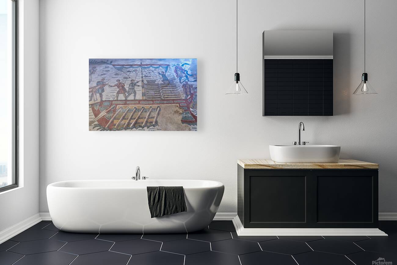 Mosaics show scenes of daily life at Villa Romana del Casale in  Reproduction