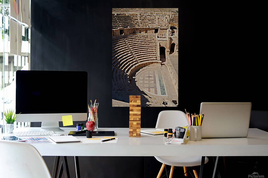 Exploring the theater of Gerasa in Jerash Jordan Reproduction