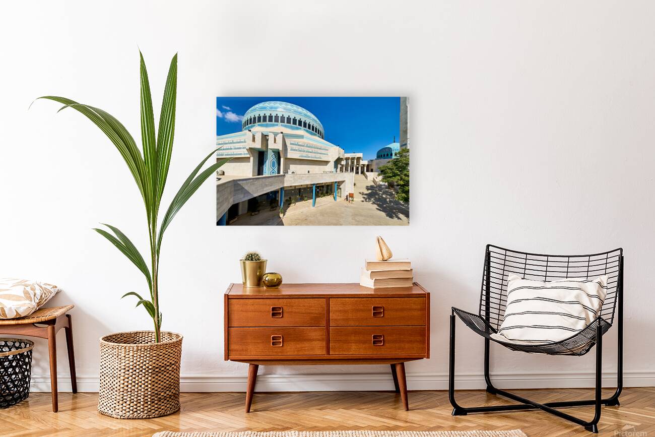 Discover King Abdullah Mosque in Amman Jordan during the day Reproduction