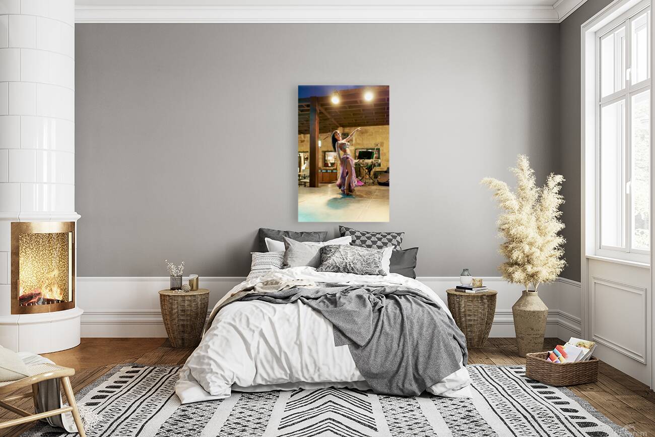 Belly dance performance in Jordan at night Reproduction