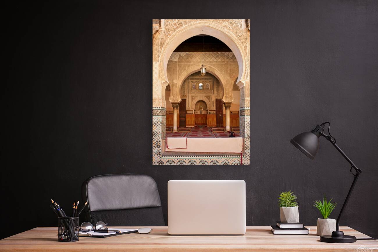 Visit Bou Inania Madrasa in Fez Morocco during the day Reproduction