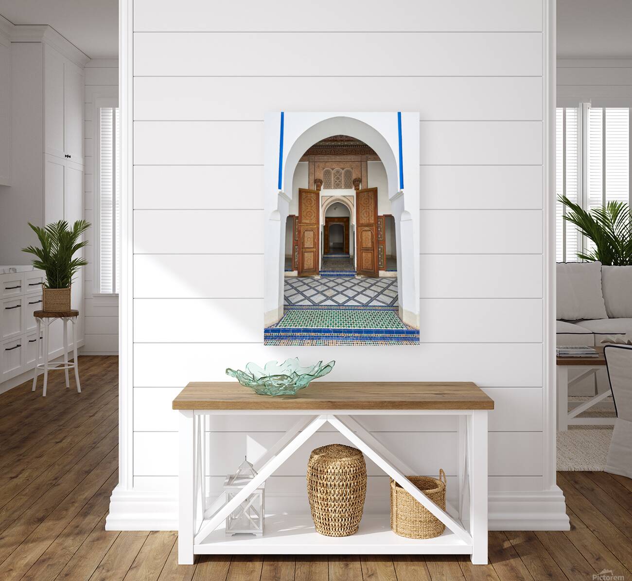 Visit Bahia Palace in Marrakesh Morocco during the day Reproduction