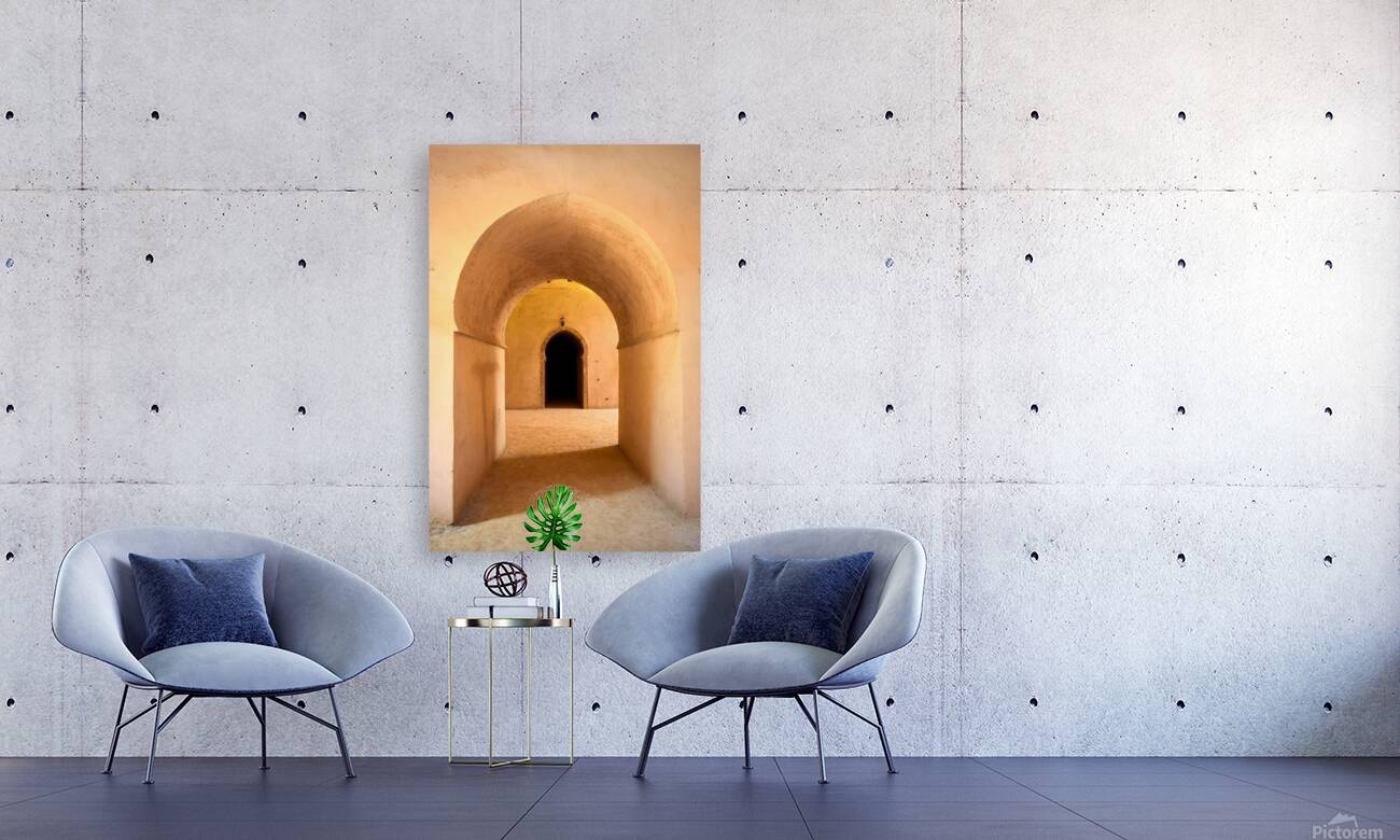 Discover the royal stables in Meknes Morocco during the afterno Reproduction