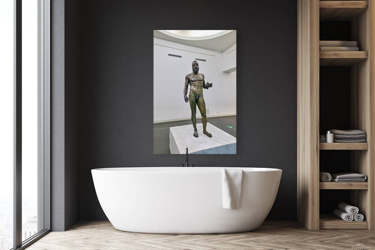 Riace Bronze statue B at National Museum of Magna Grecia in Cala Reproduction