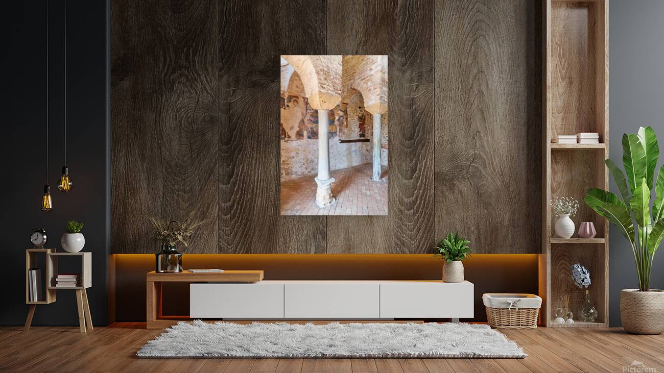 Frescoes inside Cattolica di Stilo in Calabria Italy Reproduction