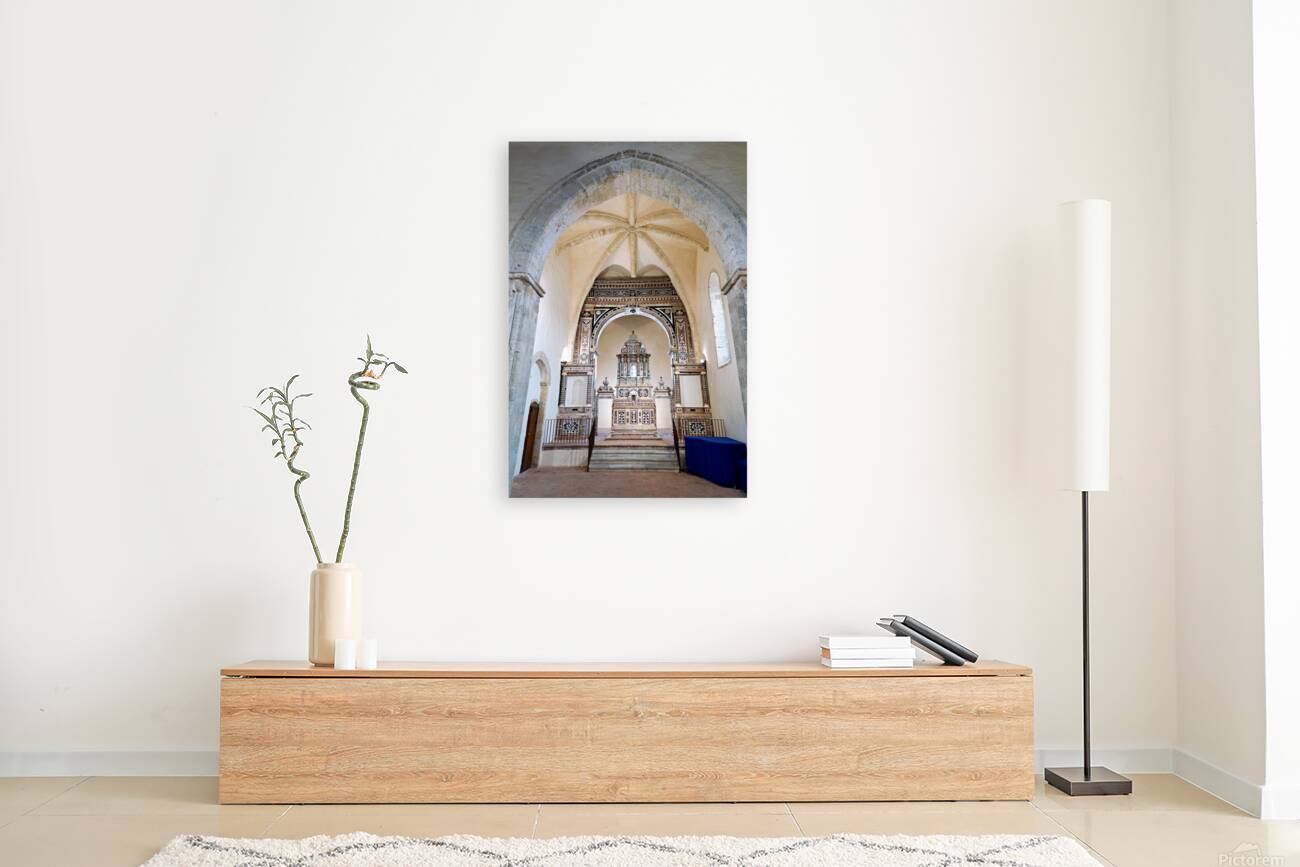 Baroque altar of Saint Francis of Assisi church in Gerace Calab Reproduction