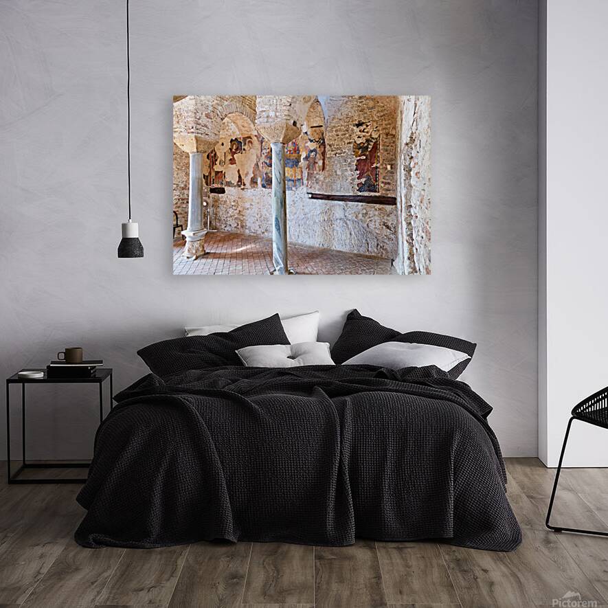 Frescoes on walls of Cattolica di Stilo church in Calabria Italy Reproduction