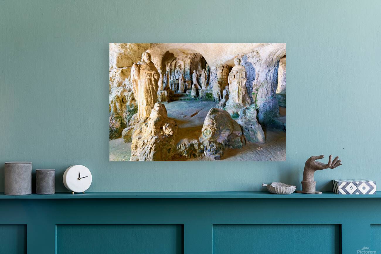 Visit to cave church of Piedigrotta in Pizzo Calabro Italy Reproduction