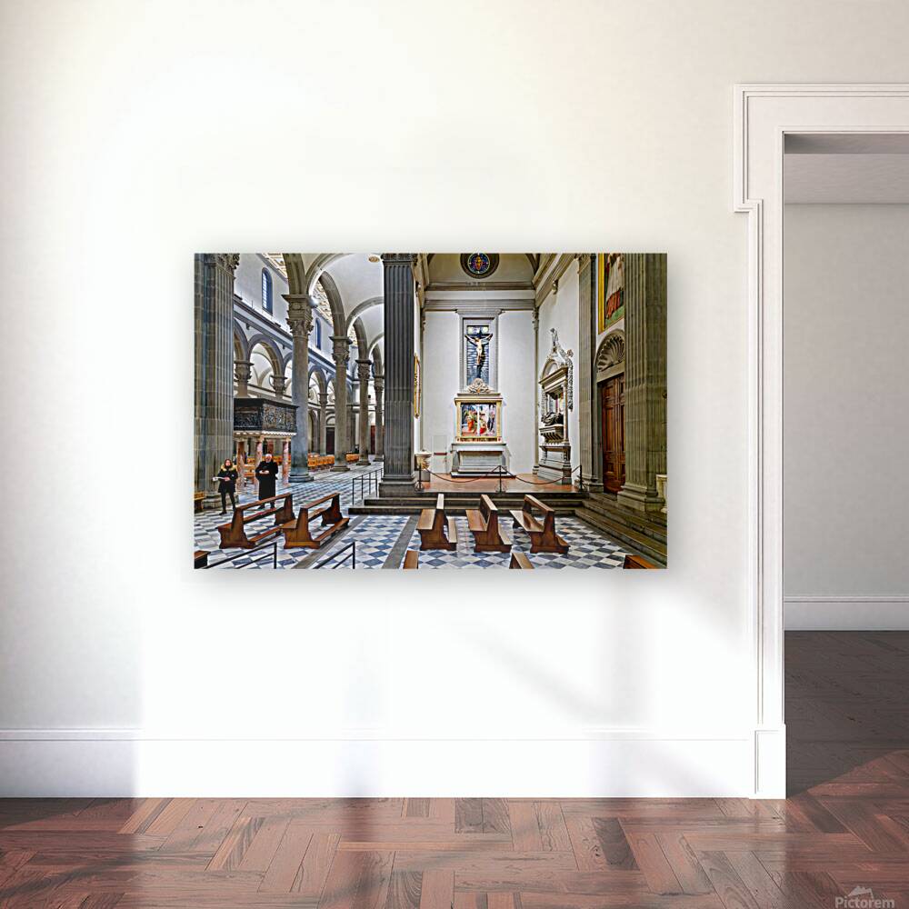 Visit to basilica of san lorenzo in florence tuscany italy Reproduction