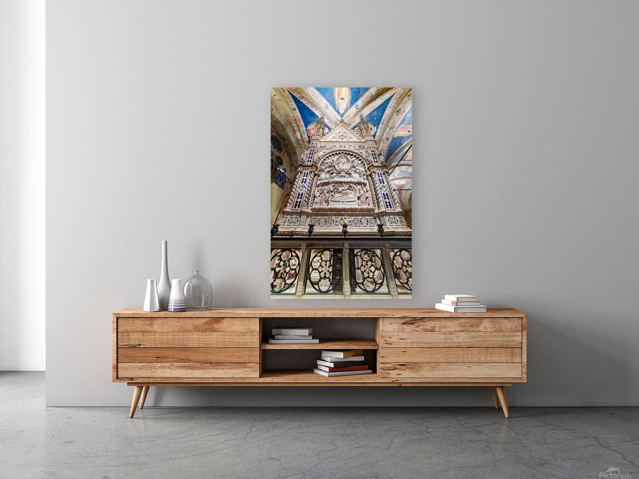 Orsanmichele church in Florence with Orsancagnas Tabernacle Reproduction