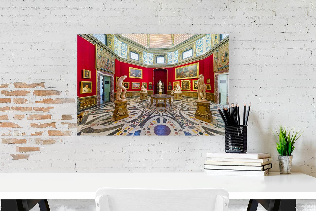 View of la tribuna by bernardo buontalenti in uffizi gallery flo Reproduction