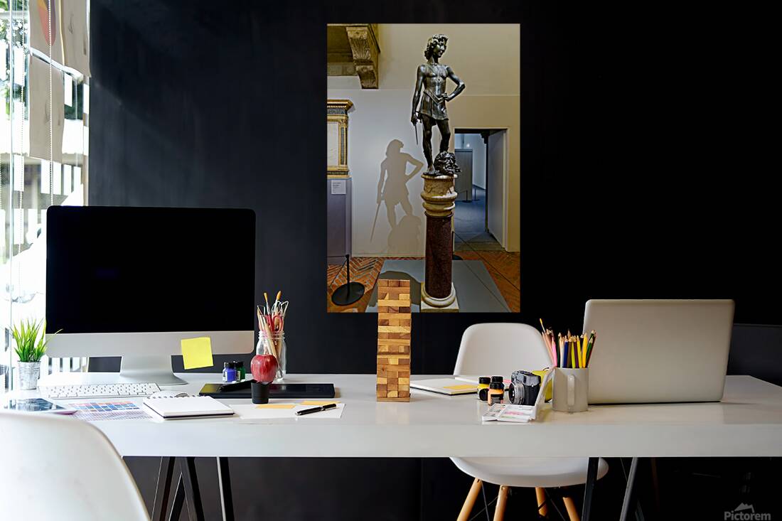 David statue by Donatello at Museo Nazionale del Bargello in Flo Reproduction