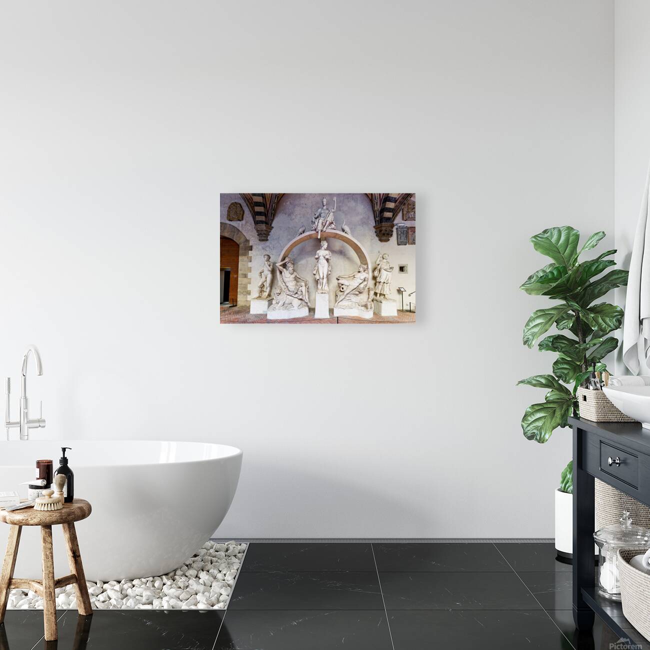 Sculptures at Museo Nazionale del Bargello in Florence Reproduction