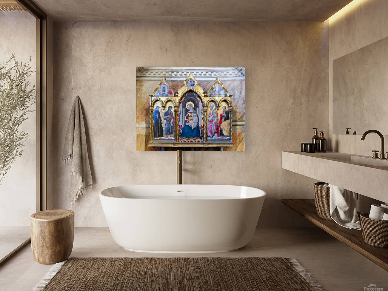 Frescoes by Giotto in Museo Nazionale del Bargello Florence It Reproduction