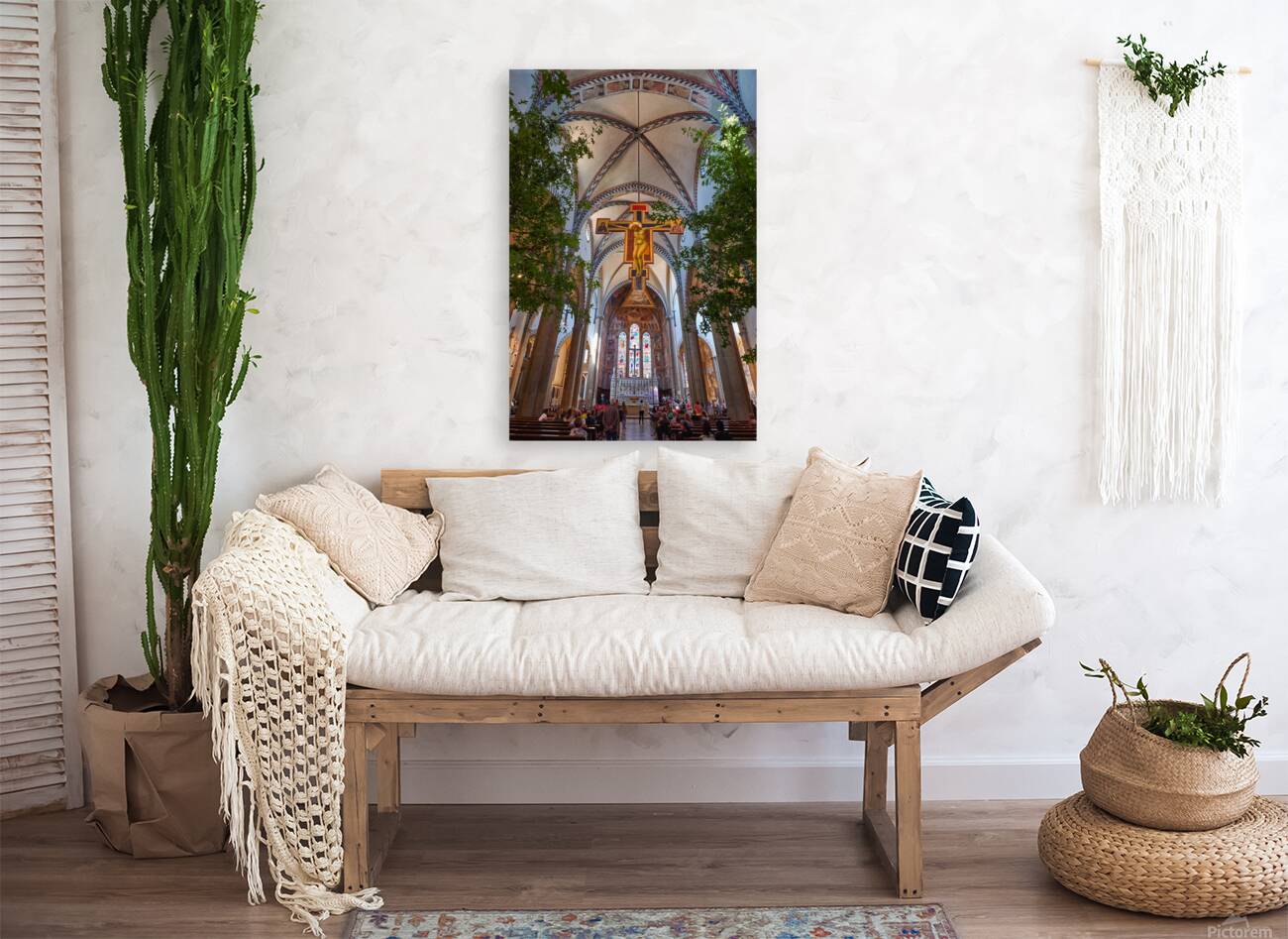 Visit to santa maria novella church in florence tuscany italy Reproduction