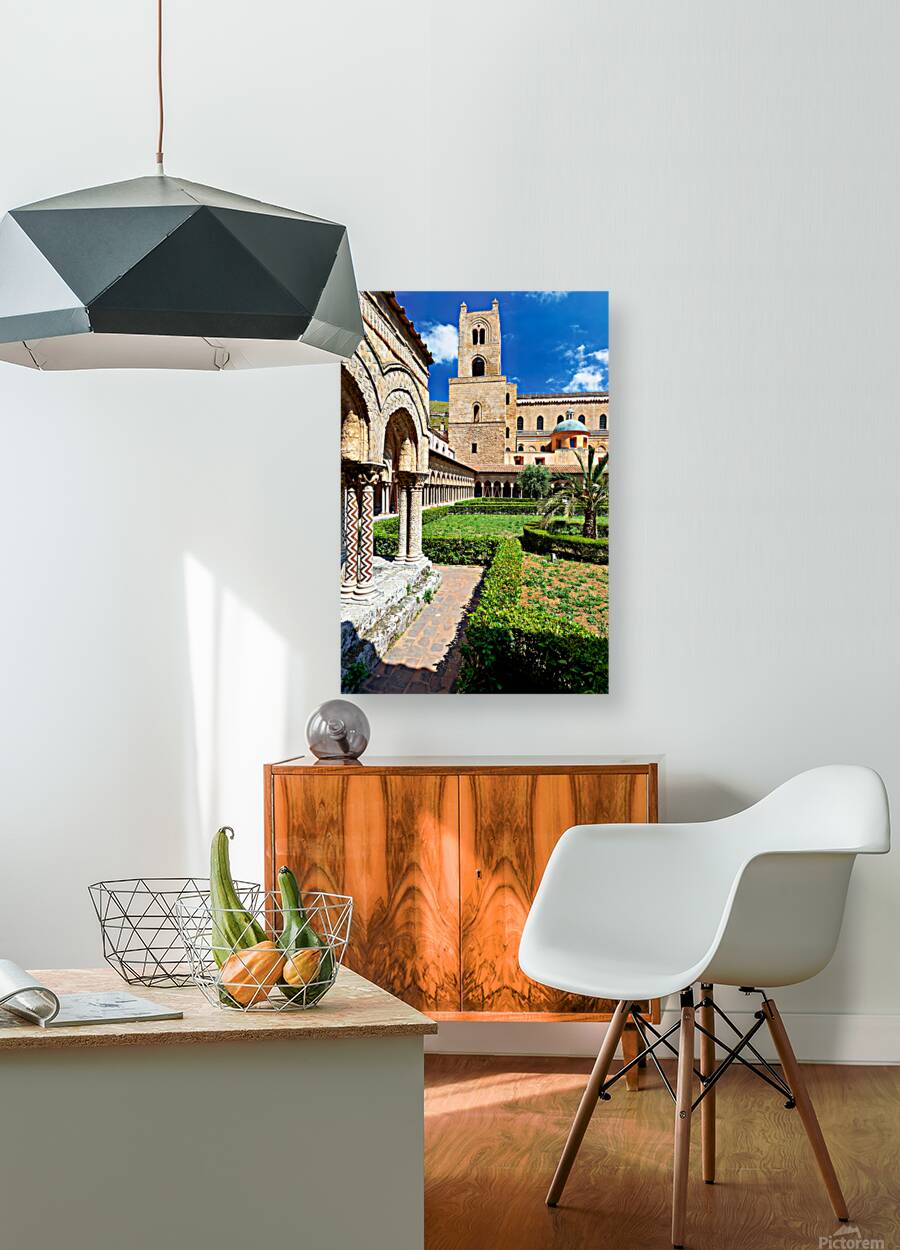 Visit Duomo di Monreale in Palermo Sicily Italy during a sunny d Reproduction