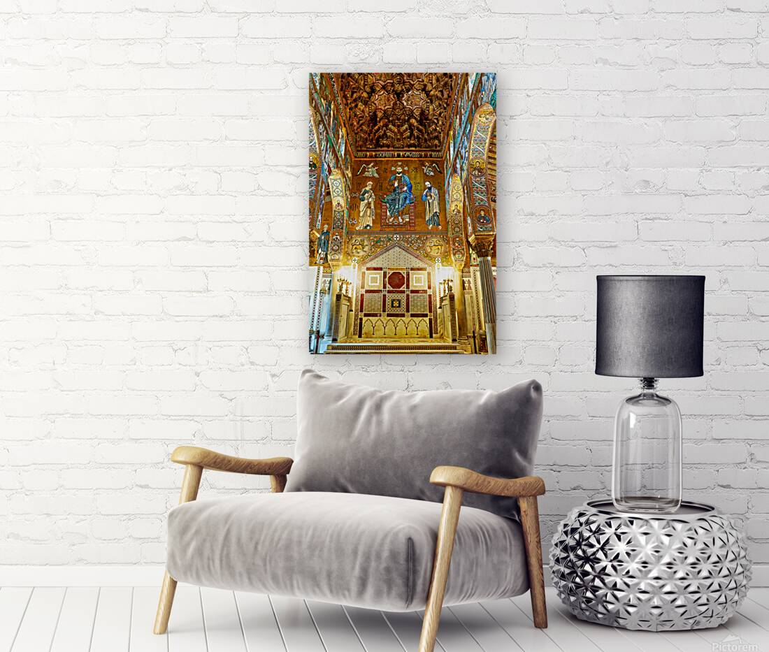 Cappella Palatina in Palermo shows historic art and architecture Reproduction