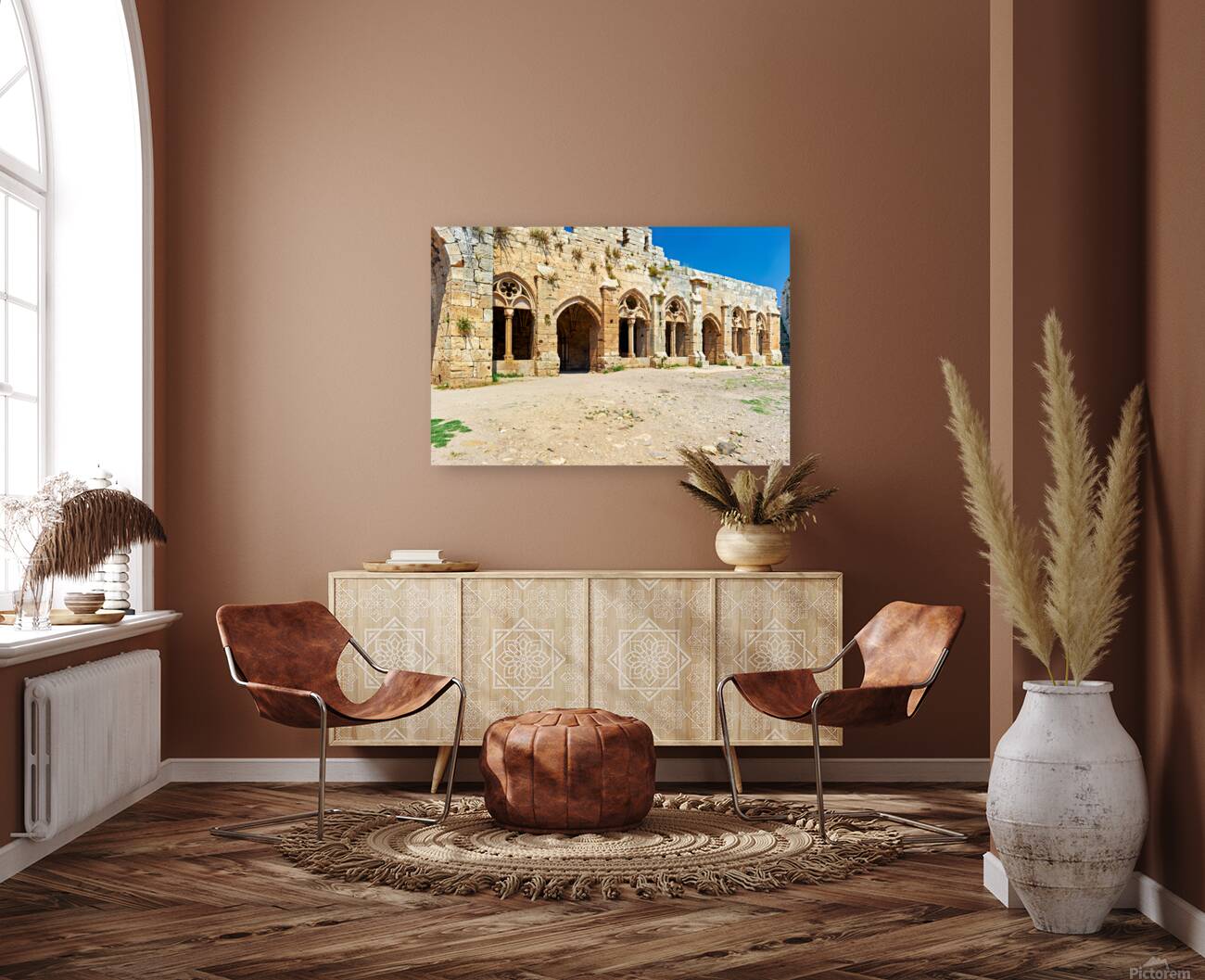 Exploring Krak des Chevaliers crusader castle in Syria Reproduction