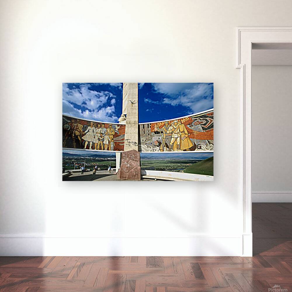 Zaisan Memorial honors Soviet soldiers in Ulaanbaatar Mongolia Reproduction