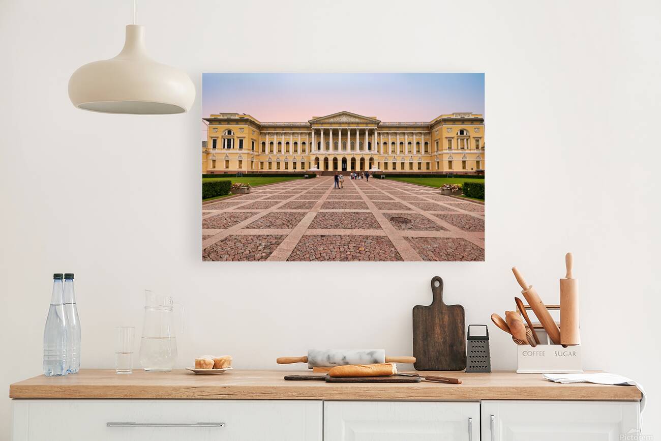 Visitors explore the Russian Museum in Saint Petersburg Reproduction