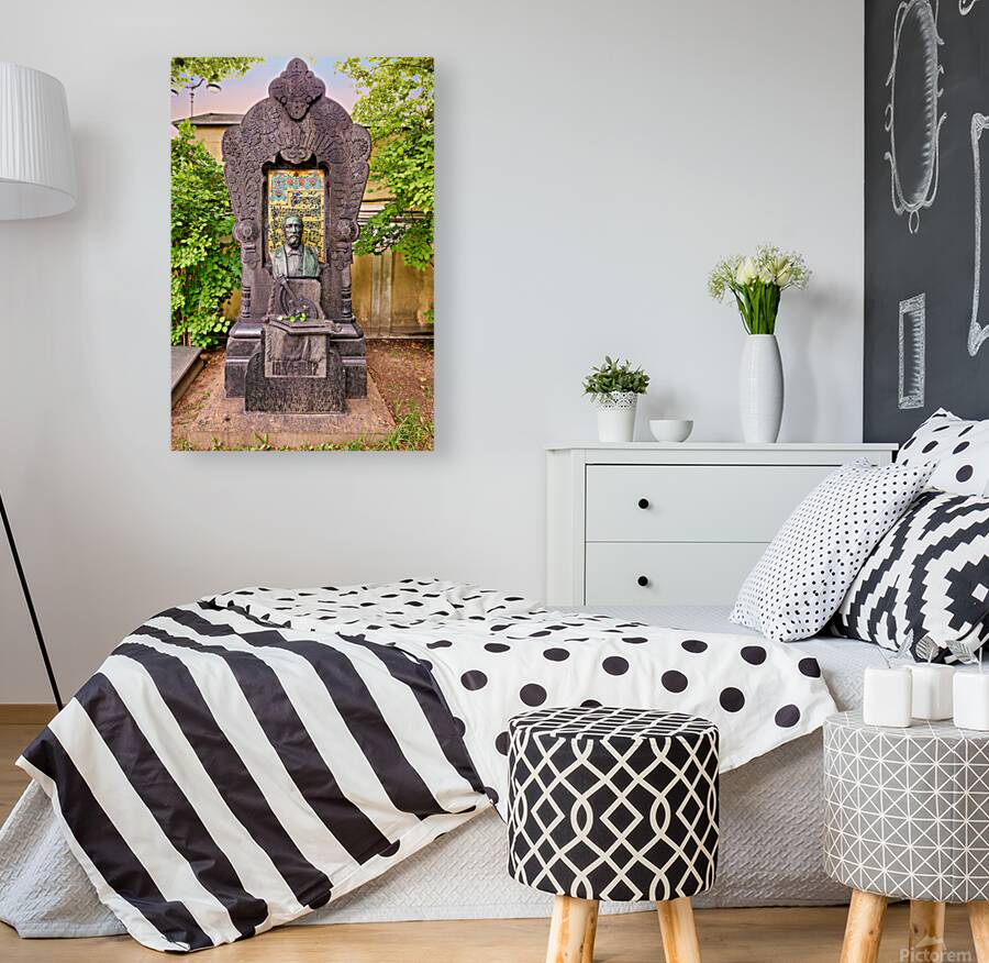 Tchaikovskys grave at Tikhvin cemetery in Saint Petersburg Reproduction