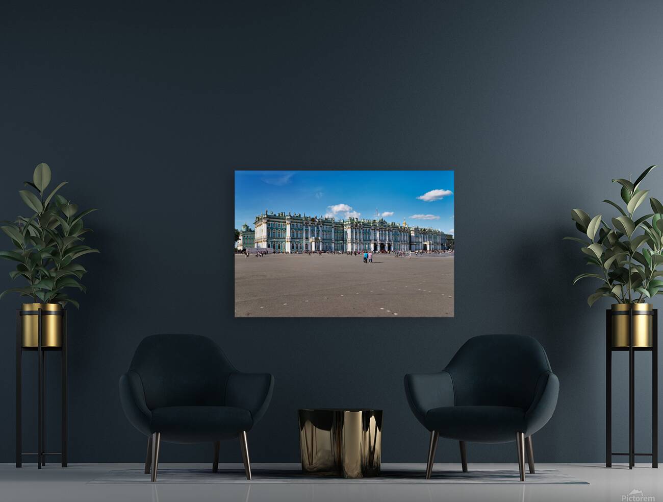 Exploring the winter palace in saint petersburg russia Reproduction