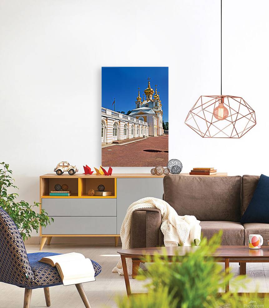 Exploring peterhof palace in saint petersburg russia Reproduction