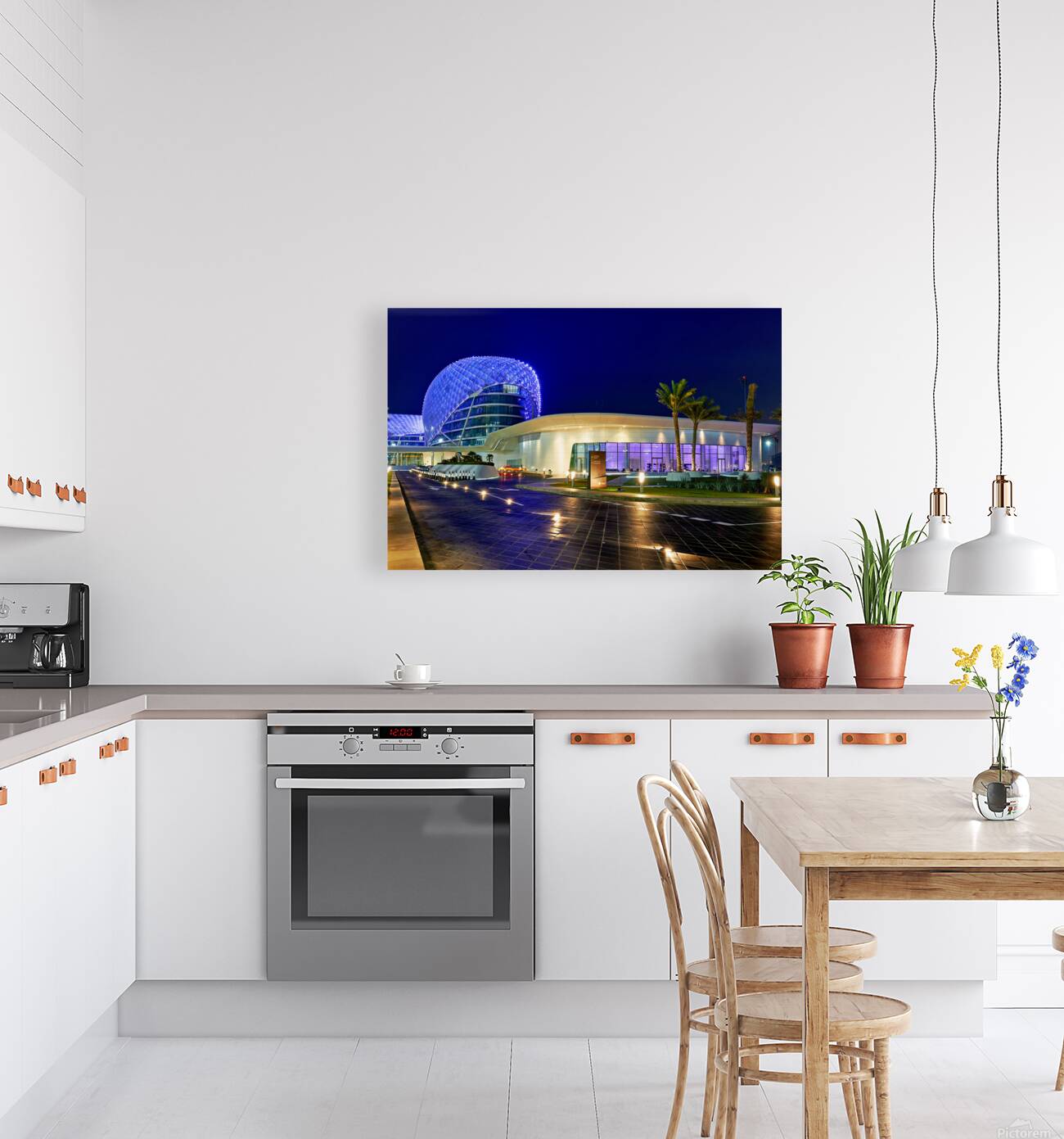 Explore W Abu Dhabi Yas Island at night in Abu Dhabi Reproduction