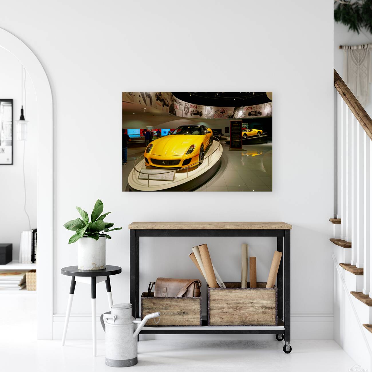 Ferrari showcase at Ferrari World amusement park in Abu Dhabi Reproduction