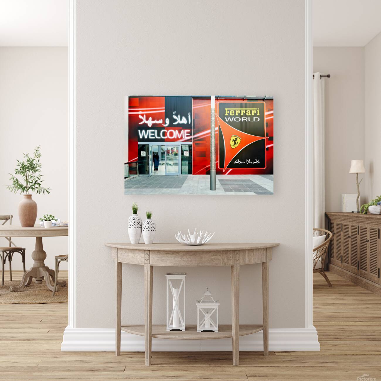 Welcome to Ferrari World in Abu Dhabi amusement park Reproduction