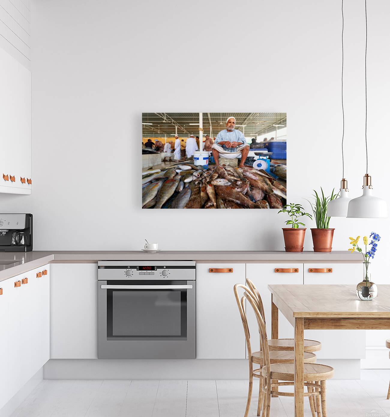 Visit to the muscat fish market in oman during the day Reproduction