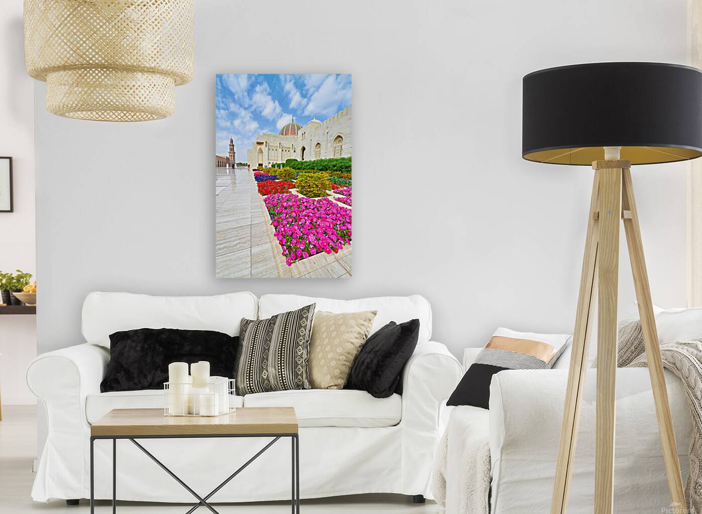 Exploring sultan qaboos grand mosque in muscat oman Reproduction