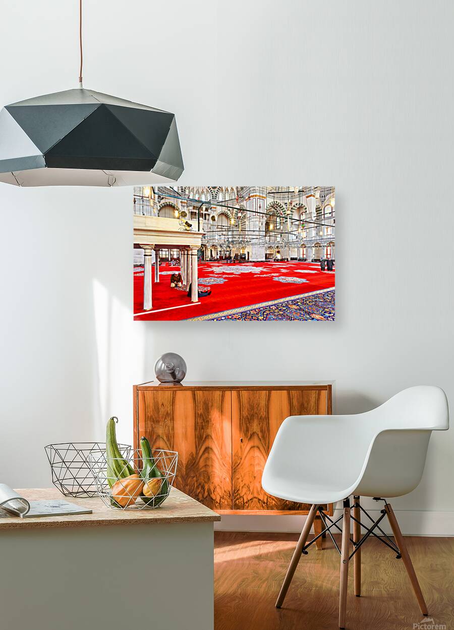 Visit to the fatih mosque in istanbul turkey Reproduction