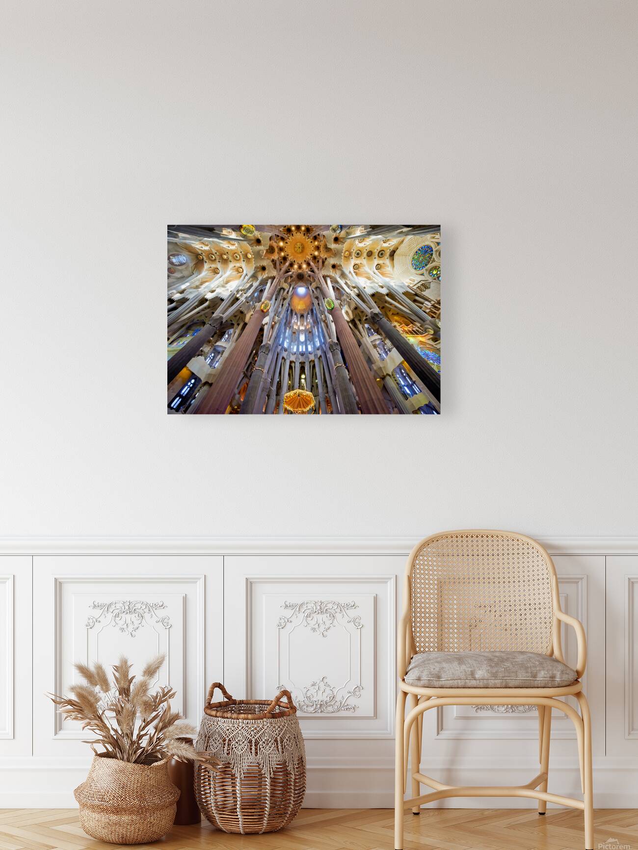 Inside Basílica de la Sagrada Família Barcelona Reproduction