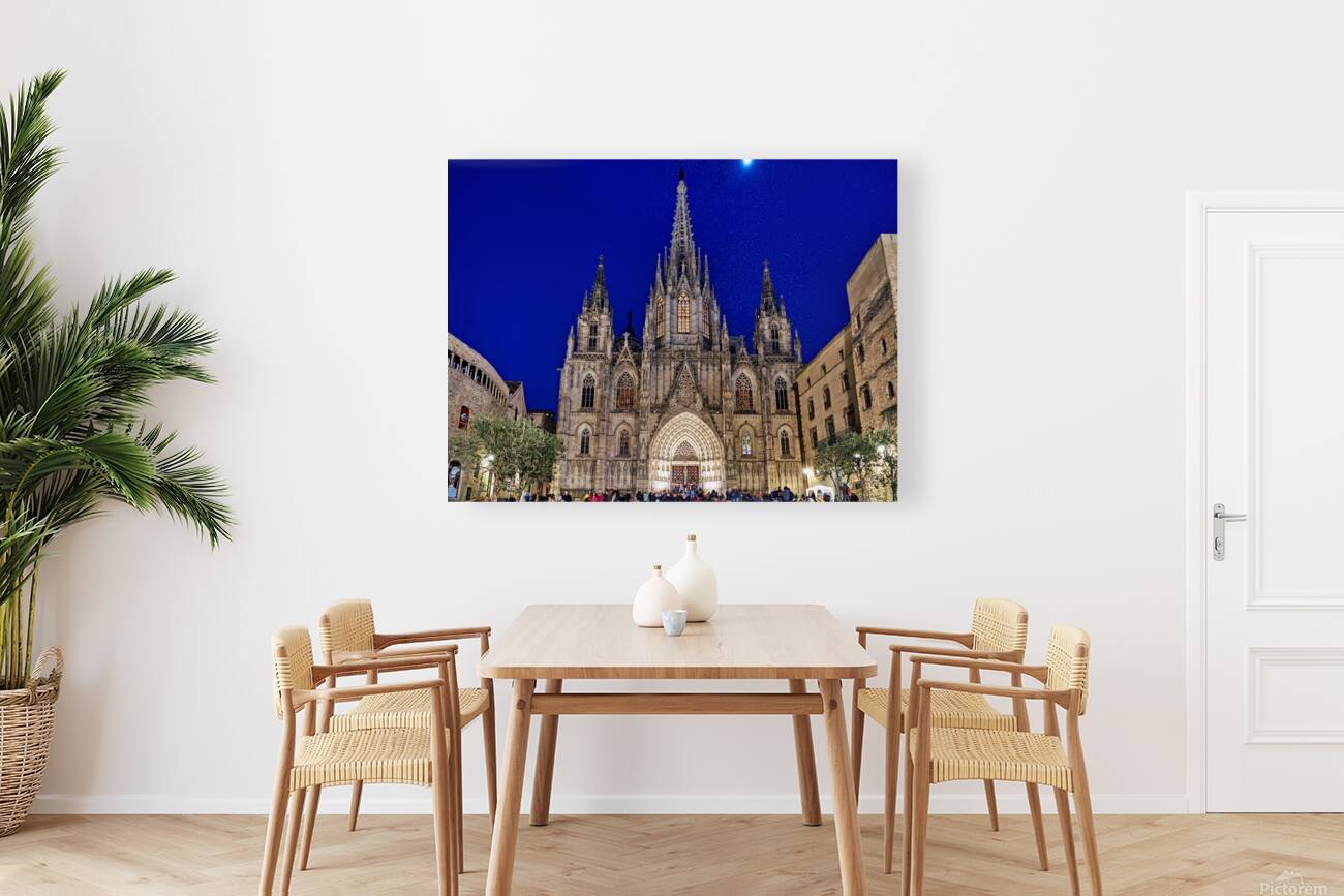 Cathedral of the holy cross and saint eulalia in barcelona Reproduction