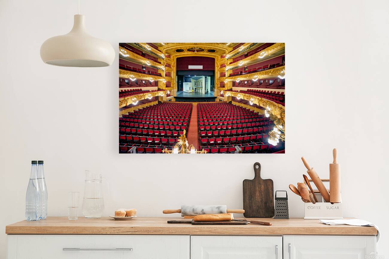 Gran Teatre del Liceu displays empty seats before a performance Reproduction