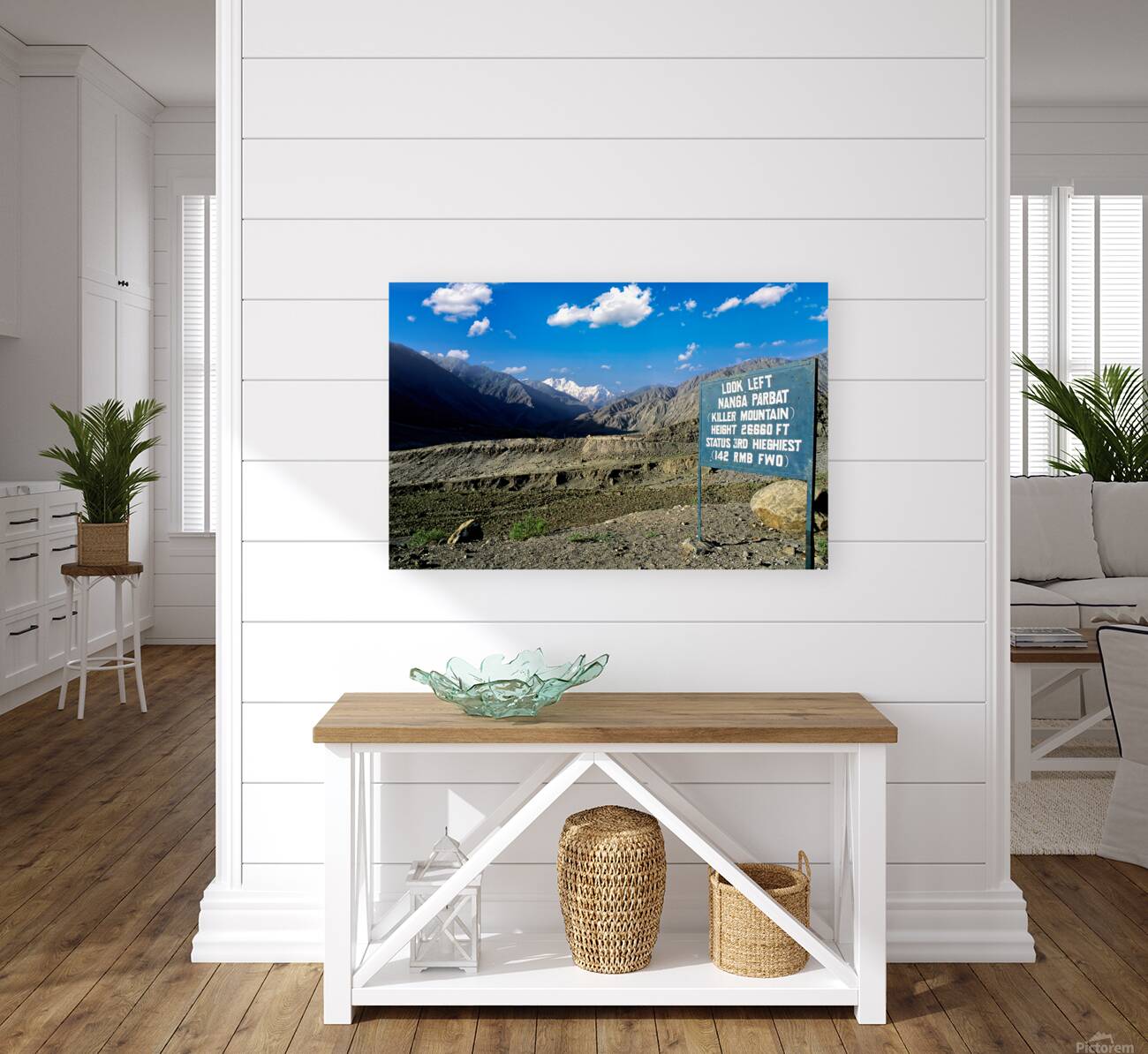 View of Nanga Parbat Peak in the Karakoram range Pakistan Reproduction