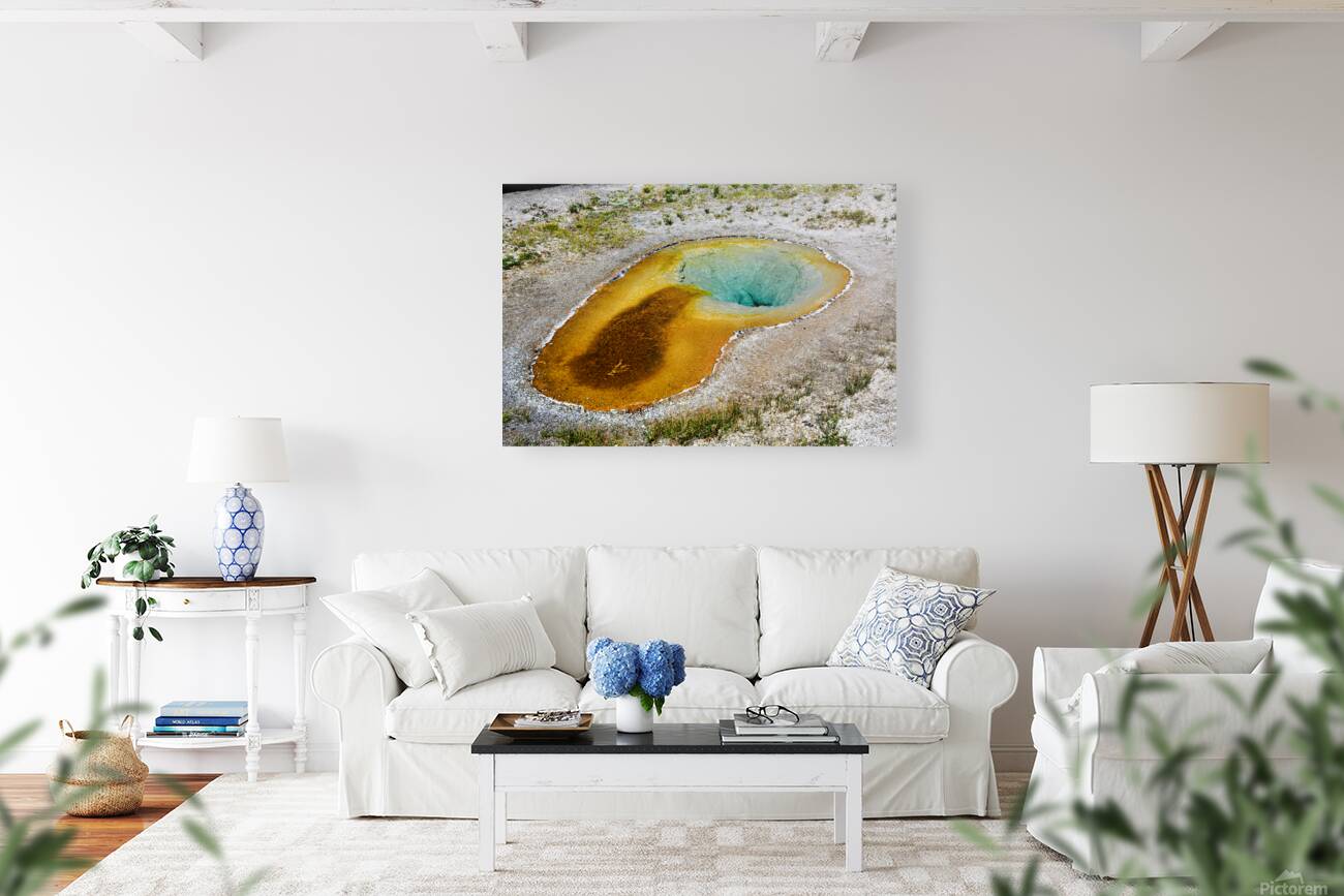 Yellowstone National Park features Beauty Pool in summer Reproduction