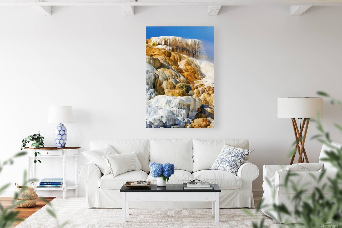 Explore devils thumb at yellowstone national park in usa Reproduction