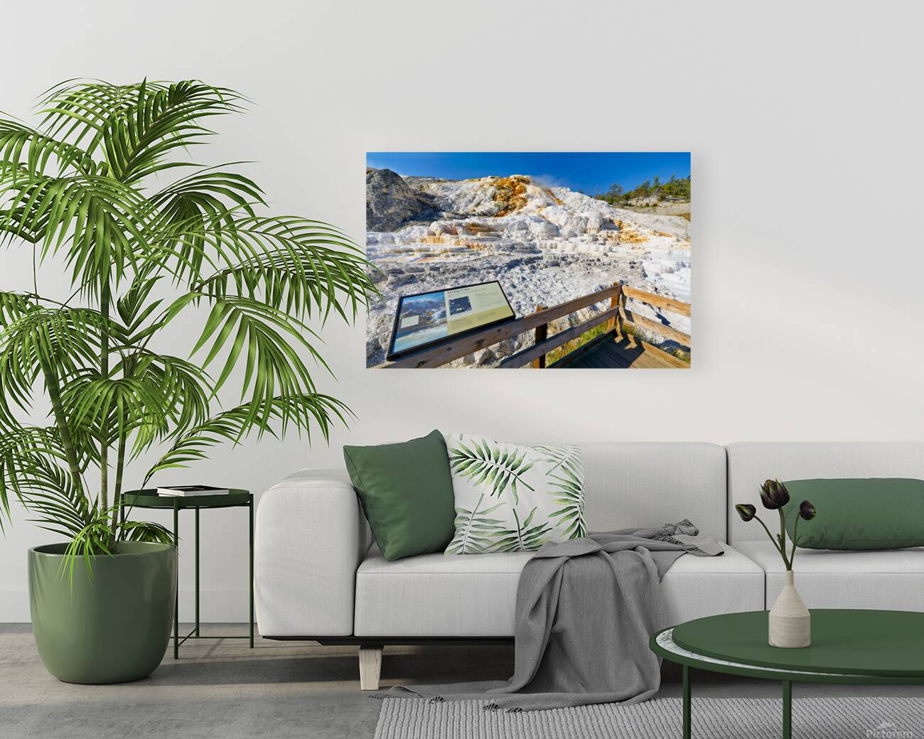 Visit to devils thumb in yellowstone national park Reproduction