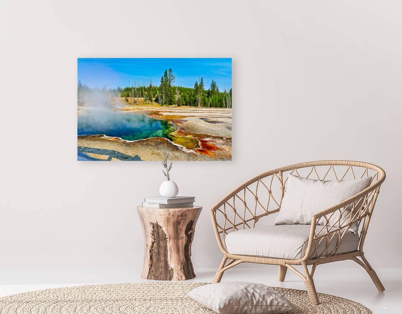 Visit abyss pool at yellowstone national park in usa Reproduction