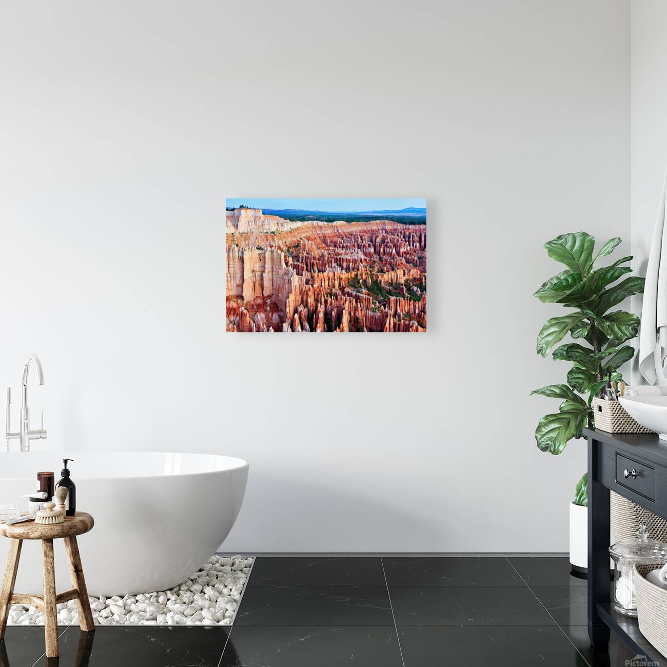 View from bryce point in bryce canyon national park Reproduction