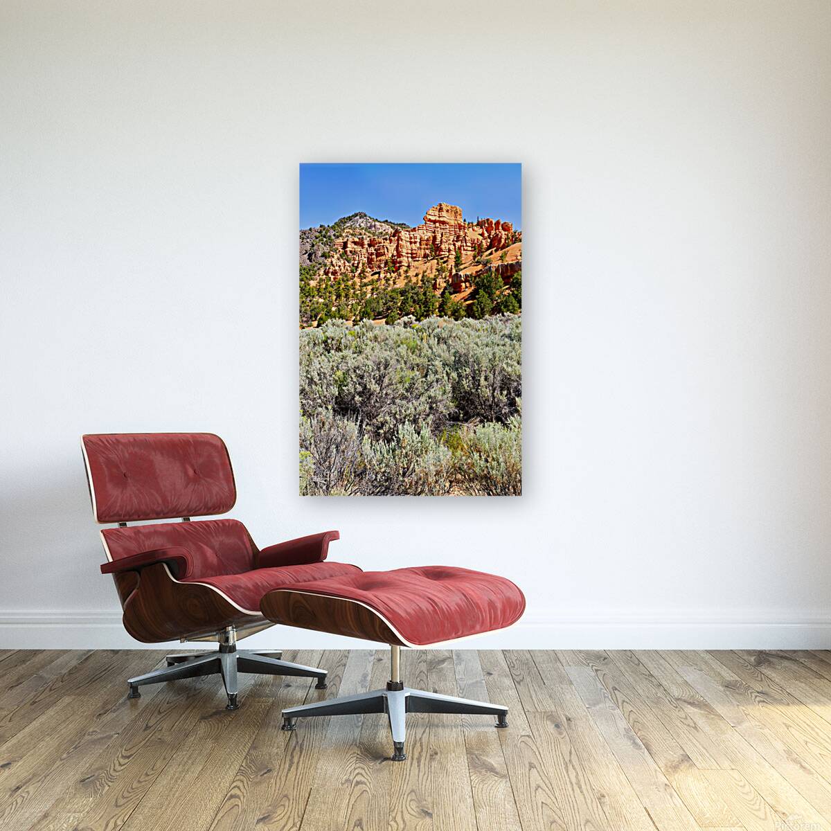 Visit Dixie National Forest in Utah with red rock formations Reproduction