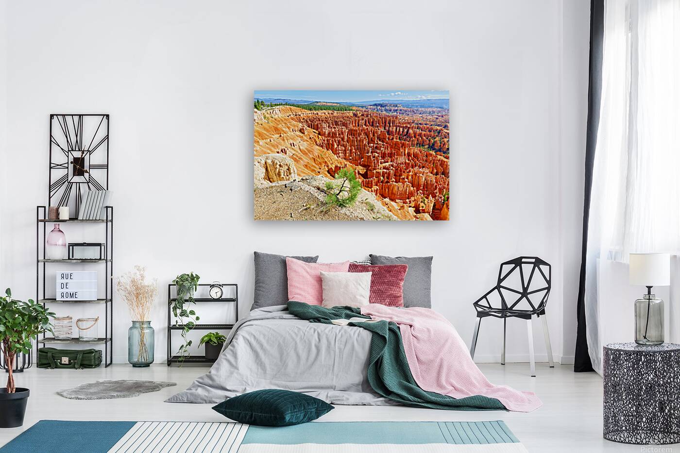 View from inspiration point at bryce canyon national park Reproduction