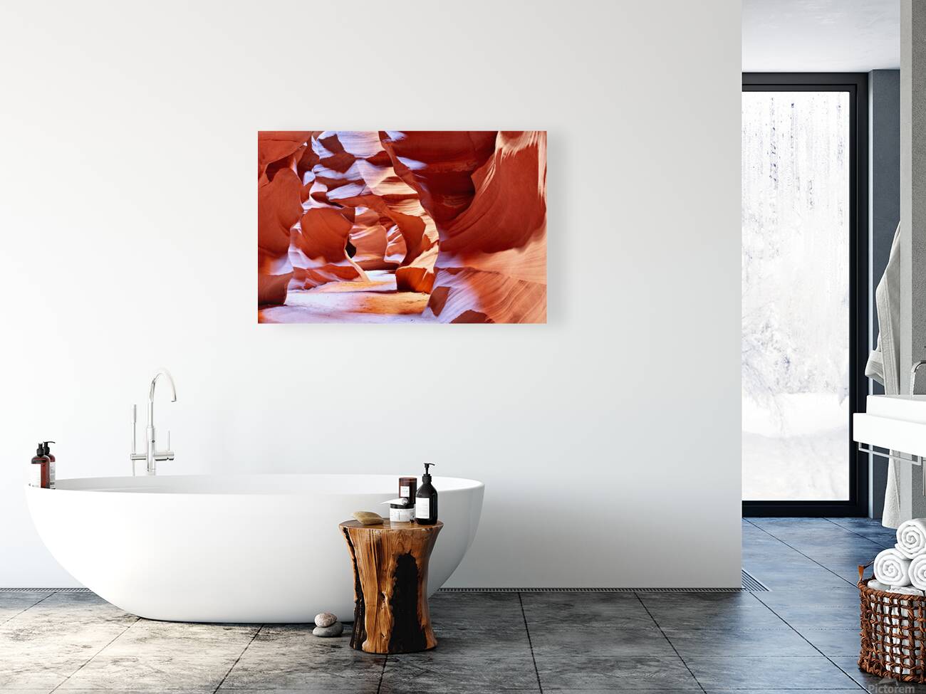 Exploring the winding paths of Antelope Slot Canyon in USA Reproduction