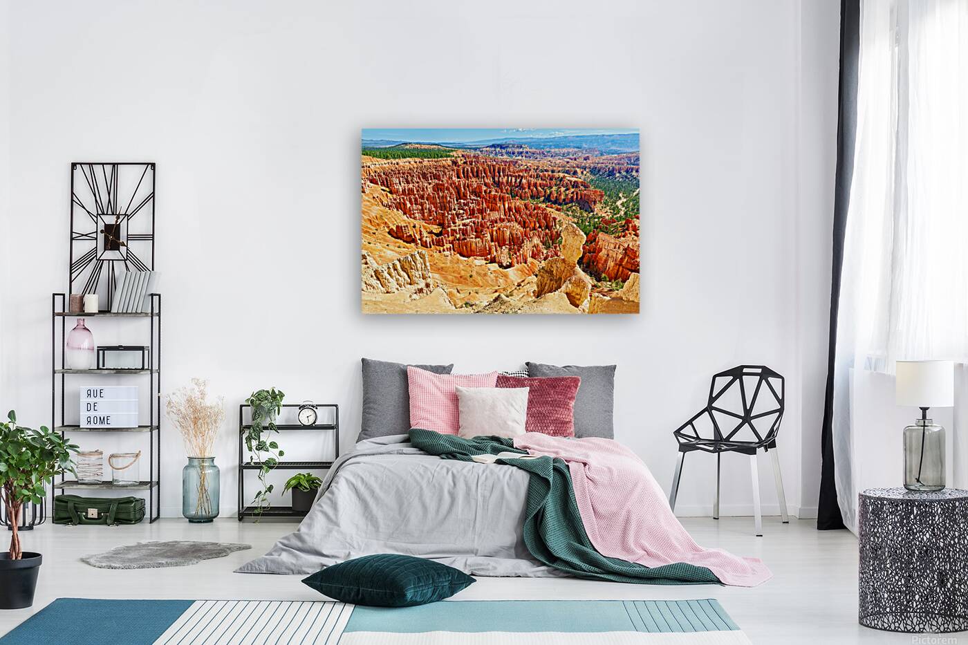 View from inspiration point in bryce canyon national park Reproduction